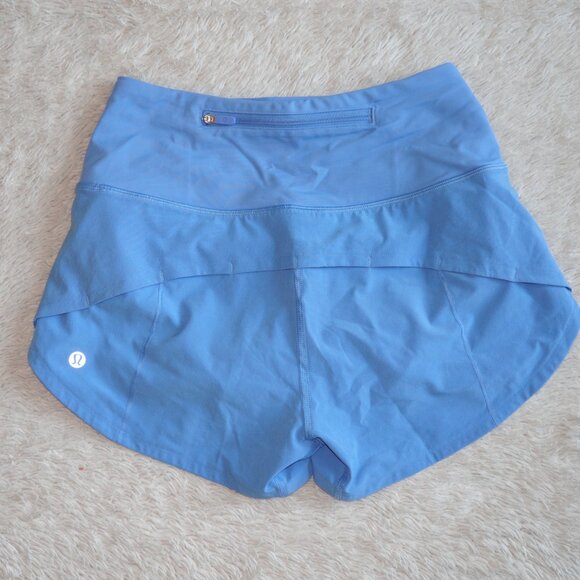 Women's Size 2 Speed Up High-Rise Lined Short 2.5" Inseam, Pool Party Blue - Picture 3 of 6